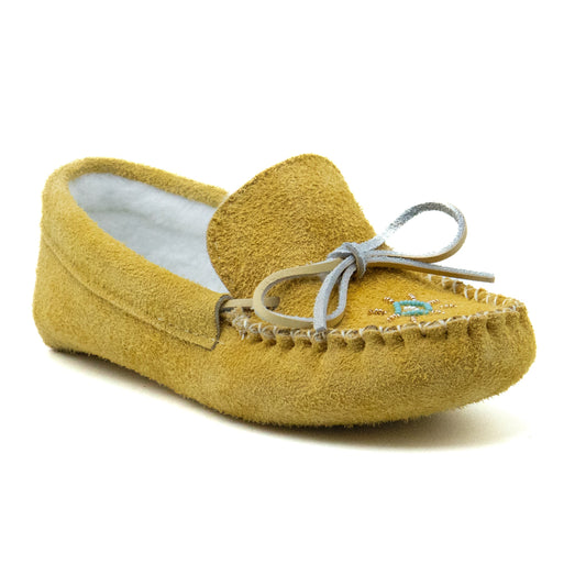 402 Suede Fleece Beaded Moccasin Womens
