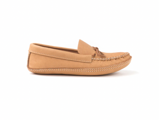 B489 Ladies Moose Moc Plain with double leather sole